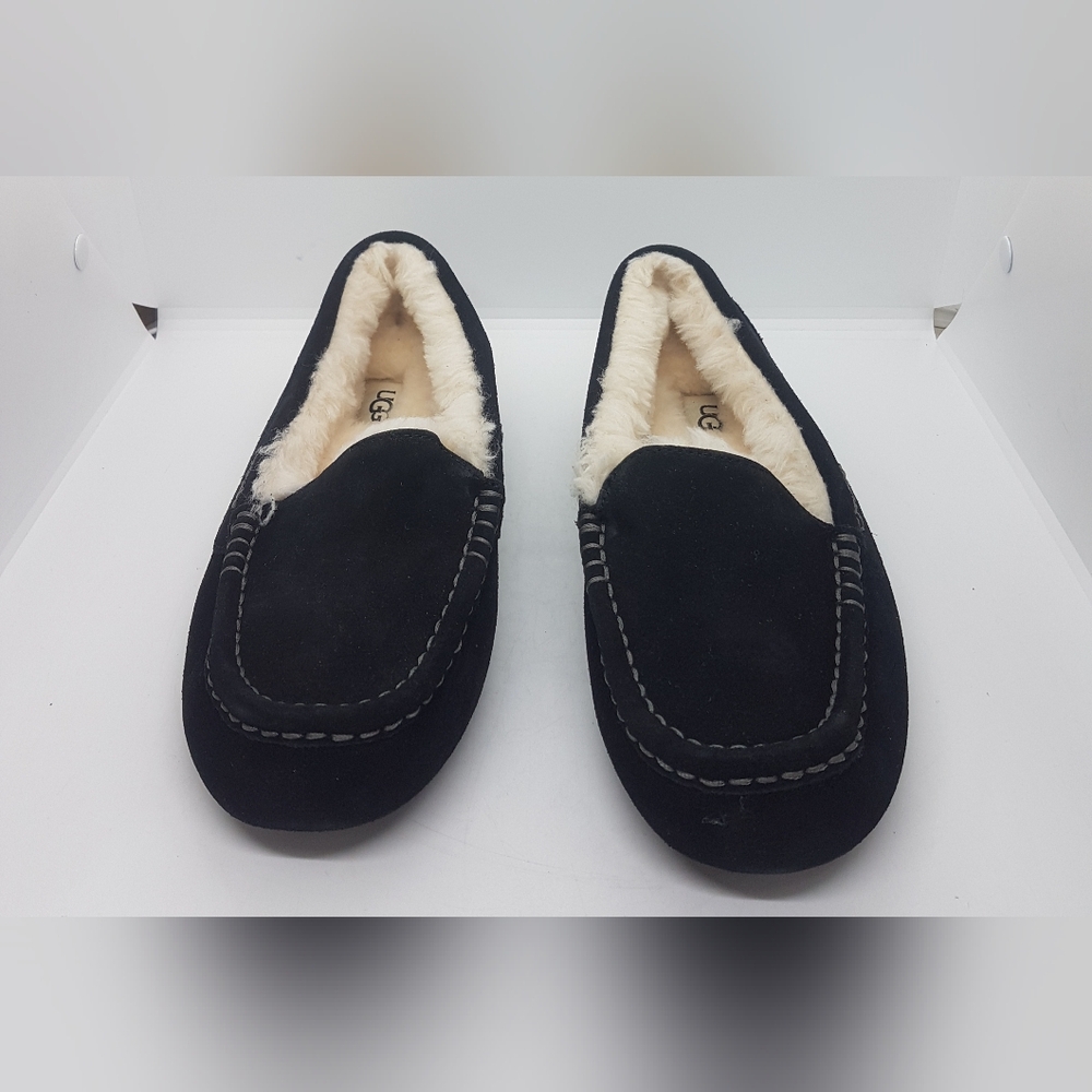 New UGG Women's Ansley Black Slipper Sz 8